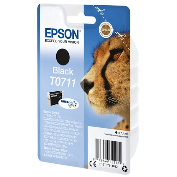 EPSON inkjet patron - Sort - Inkjet - 240 sider