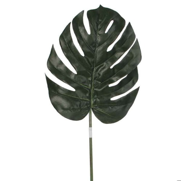 Mica Decorations Konstgjord blomma Monstera - 88x1x1 cm - Polyester - Grön Grön