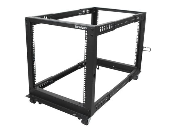 Servarrack 12U - STARTECH - 4POSTRACK12U - Öppen ram - Hjulfäste - Kabelhantering