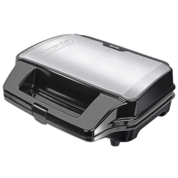 Kolmessaosainen voileipägrilli, vaihdettavat levy, vohvelirauta, MPM MOP-23M 900W Musta/Hopea 13356