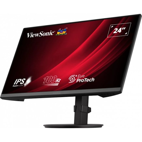 PC-skærm VIEWSONIC VG2408A - LED IPS 24 po - 1920 x 1080 - 5 ms - HDMI Sort