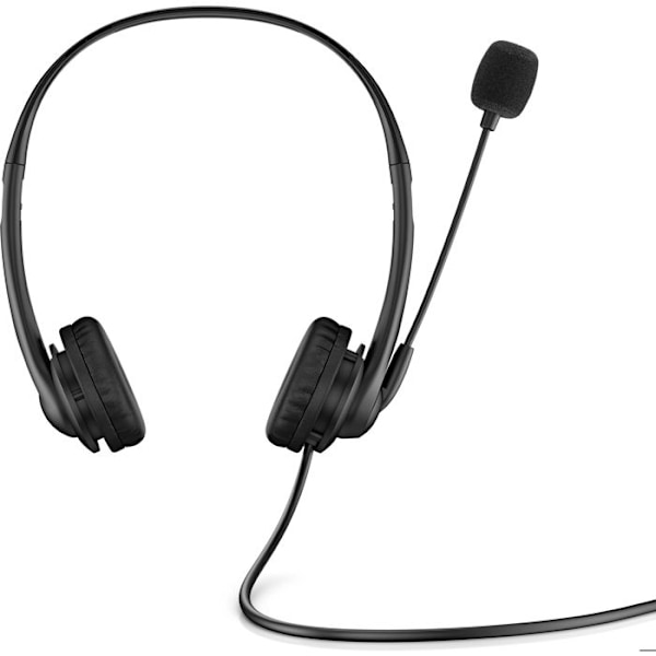 Stereo Kuulokkeet - HP - Päänauhakäytävät 400 - Johdollinen - Kasvipohjainen Nahka - 3,5 mm sort
