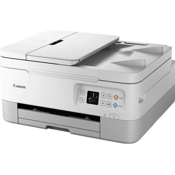 Multifunktionsskrivare - CANON - PIXMA TS7451i - Wi-Fi - 2 FINE-kassetter - Färg - Automatisk Dubbelriktad utskrift Vit