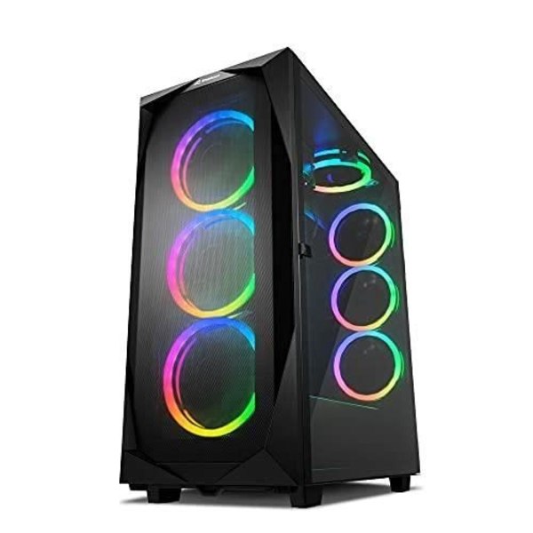 SHARKOON REV300 RGB PC CASE 4044951032129 Sort