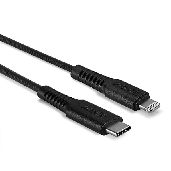 USB-kabel - LINDY - 31285 - Lightning-connector - USB-C han - 0,5 m sort