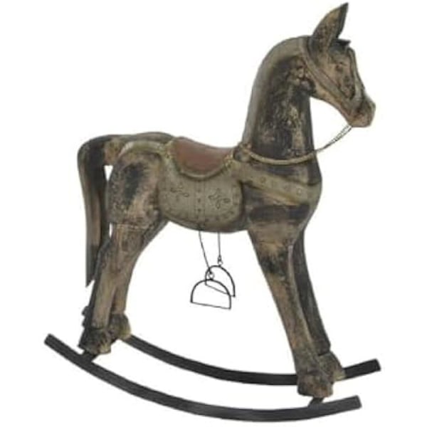 Dekorativ figur - HOME ESPRIT - Häst - Flerfärgad - 58 x 68 x 20 cm - Inomhus Flerfärgad