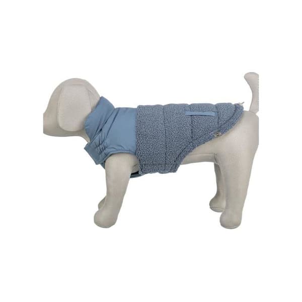 Vinterjacka för hund - Trixie - Blå - Varm vaddering - Polyester - Dekorativa fickor