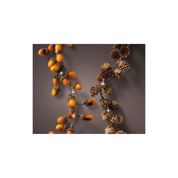 Guirlande Microled - GENERIQUE - 110cm - 15 Leds - Varm Ljus - Inomhus - Batteri Varmt ljus