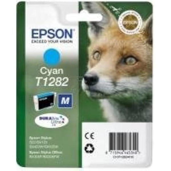 Epson T1282 Cyan 3,5 ML blækpatron - S22/SX125/420 W/425 W/Office BX305 F