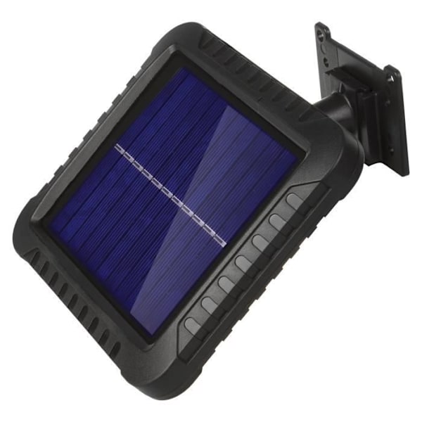 Solarlampe LED med bevægelsessensor IP44 5W 400lm 6000K koldt hvid MCE438 Svart