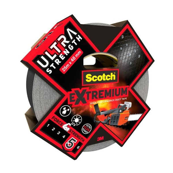 3M Korjauskangas Extremium Ultra - Musta - 25mx48mm sort