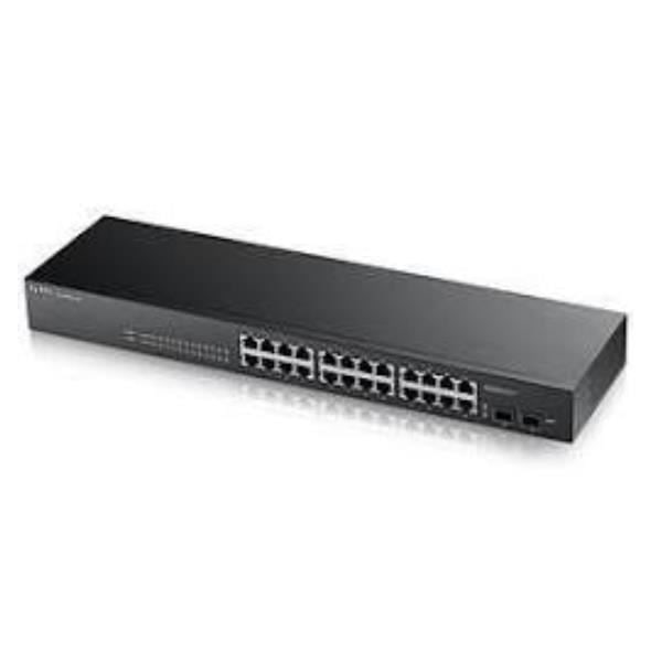 Kytkin - Zyxel - GS1900-24P - 24 LAN-porttia - PoE - Älykäs hallinta musta