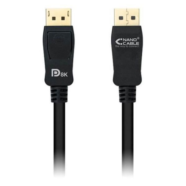 DisplayPort-kaapeli NANOCABLE HDR 8K Ultra HD Musta - - - NANOCABLE