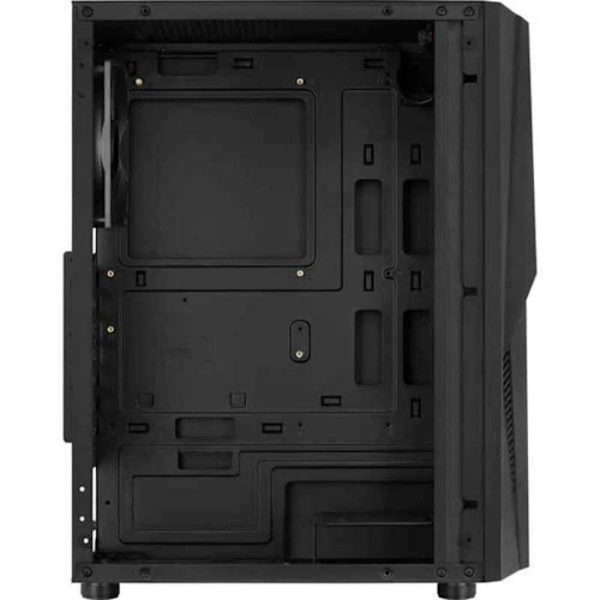 aerocool atx mid tower -kotelo aerocool mecha-g v1 rgb lasipaneelilla (musta)