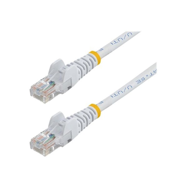 STARTECH Verkkojohto Cat5e UTP ilman koukkua - 10 m Valkoinen - RJ45-törmäyksenkestävä Ethernet-kaapeli - Patch-kaapeli