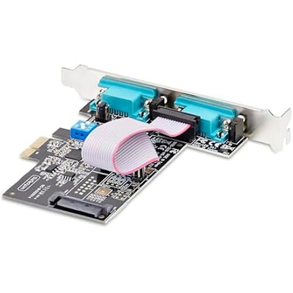 StarTech.com 2-porttinen PCI Express -sarjakortti - 2-porttinen PCIe-RS232/RS422/RS485 (DB9) sovitin/kortti, matalaprofiilinen teline