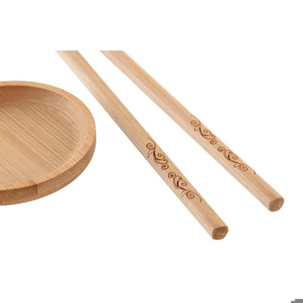 DKD Home Decor Orientalisk Sushi fat Set naturlig
