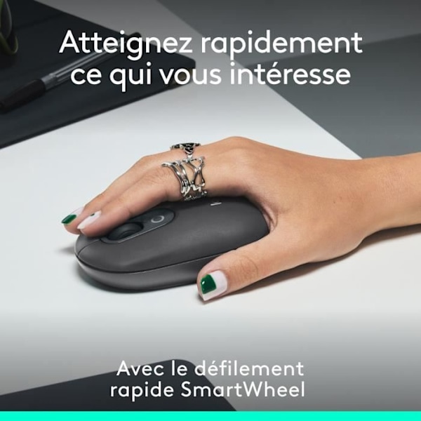 Mus - Trådløs - Logitech - Pop-mus - Grafit