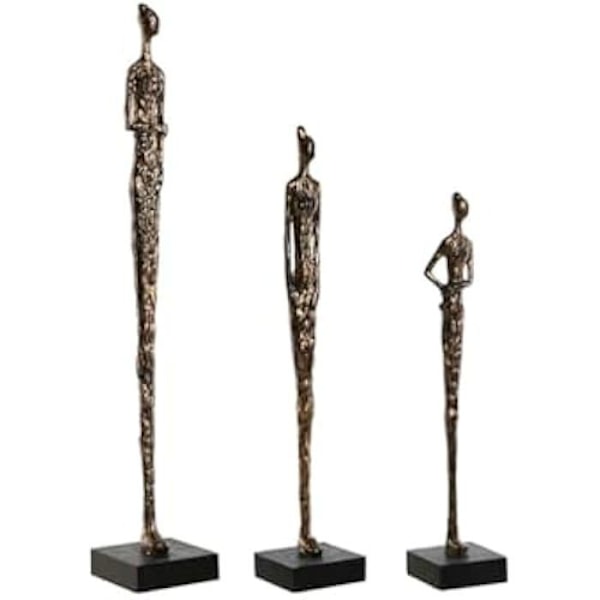 Dekorativ figur - HOME ESPRIT - Moderne - Sort - 11,5 x 11,5 x 70 cm - Indendørs Flerfärgad