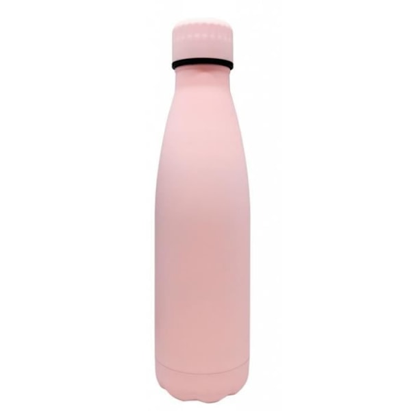 Flaska - NERTHUS - Fih 715 - Rostfritt Stål - 500 ML - Pastell Rosa - Utan BPA Pastellrosa