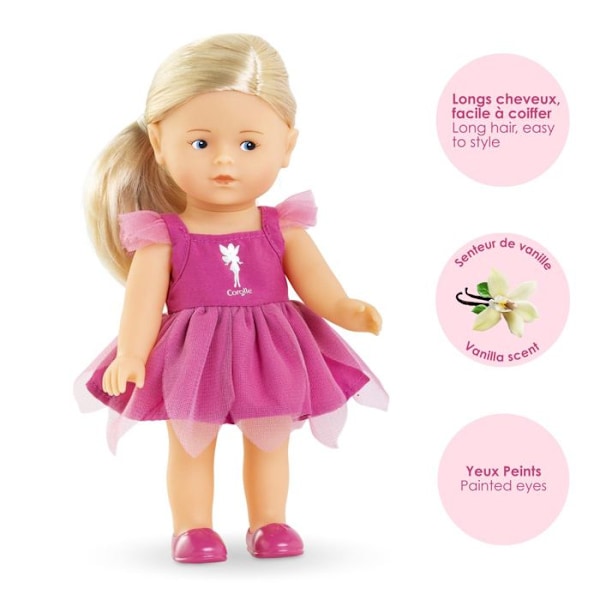 Coffret Mini Corolline - Corolle - Rosy Fée - Nuken vinystä - Keijupuku - Perhosen siivet Rosa