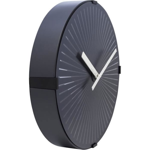 Väggklocka - NeXtime - Motion Star - Ø 30 cm - Plast - Vit Vit