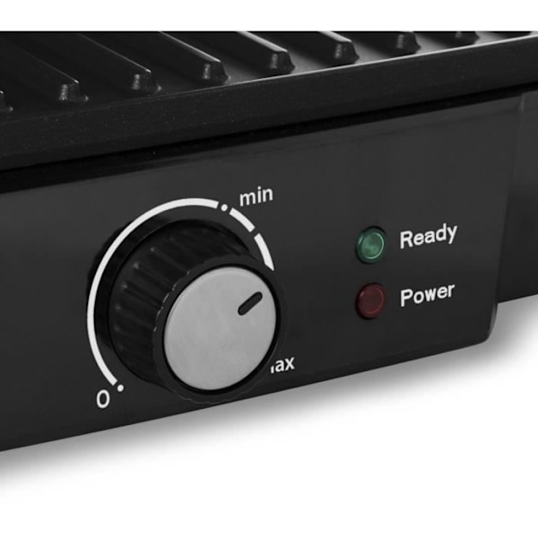 Tristar Kontaktgrill 2000 B 29,7x23,5 cm Sort Rostfritt stål och svart