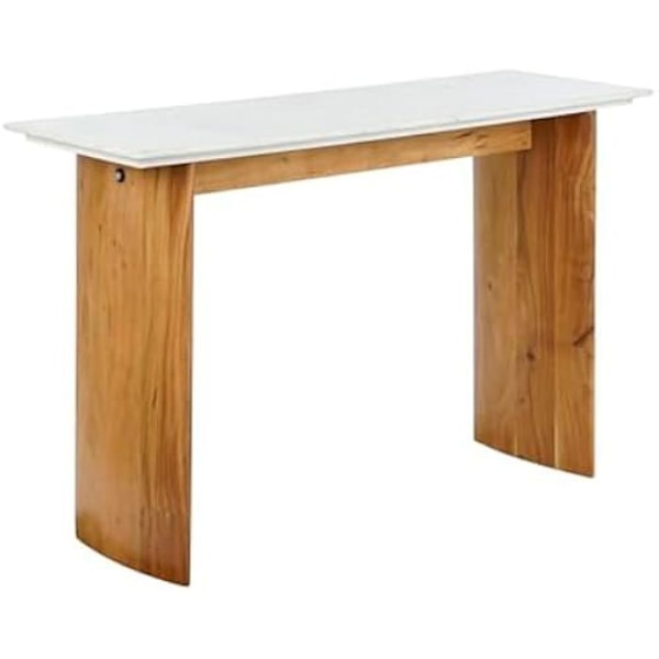 Sivupöytä - HOME ESPRIT - Monivärinen - Puu - Marmori - 120 x 38 x 77 cm Flerfärgad