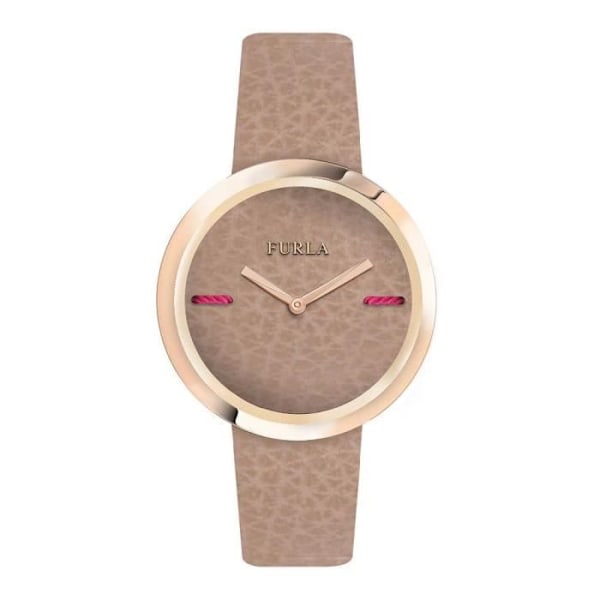Kello - Furla - R4251110502 - Kvartsi - Vellum nahka - 34 mm - 5 ATM vedenpitävyys Brun, roséguld