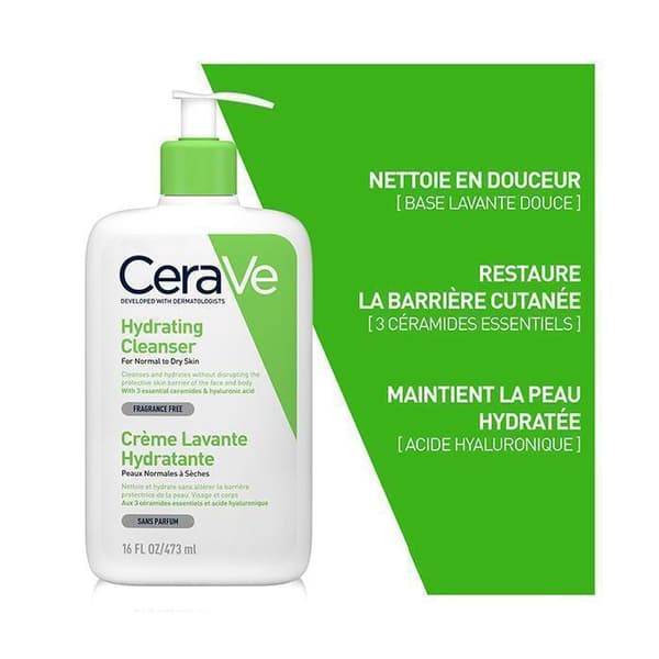 Cerave kosteuttava puhdistusvoide 236ml Läpinäkyvä