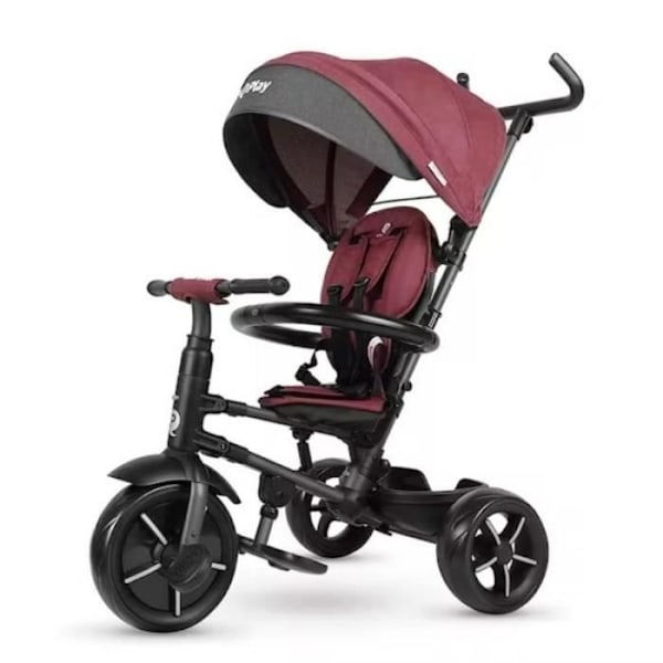 Rito Star Purple Skalbar trehjuling - för baby - hopfällbar - bekväm sits - kudde och justerbart ryggstöd Svart