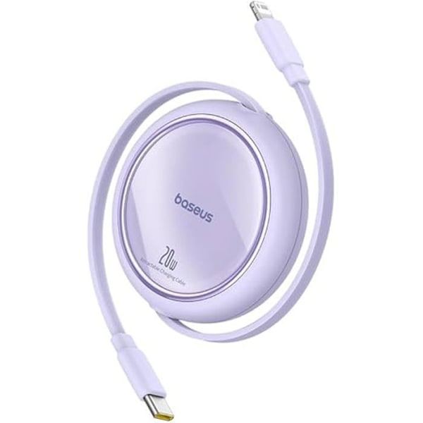 Opladningskabel - BASEUS - USB C til Lightning - 20 W - Retractable - Kompatibel med iPhone 14/13/12