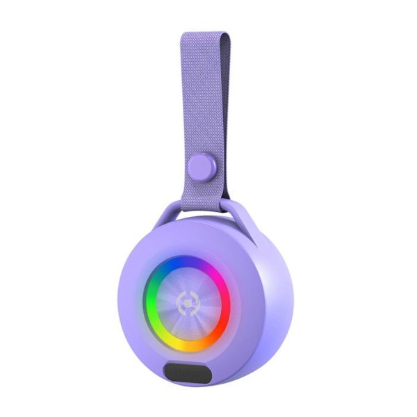 Bærbar Bluetooth højttaler - Celly - LIGHTBEATVL - Multifarvet - 5W - 10m Bluetooth rækkevidde Violet