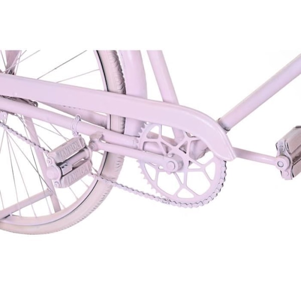 cykelkonsol 180 x 41 x 94 cm lys pink jern mangotræ
