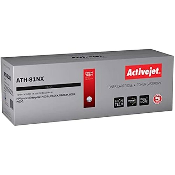 Tonerkassett - ActiveJet - ATH-81NX - Svart - 25000 sidor