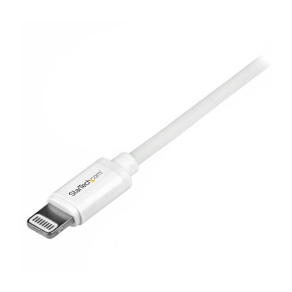 1m Apple Lightning til USB-kabel i hvid - Lightning Sync-ledning til iPhone, iPod, iPad - Hvid - USBLT1MW
