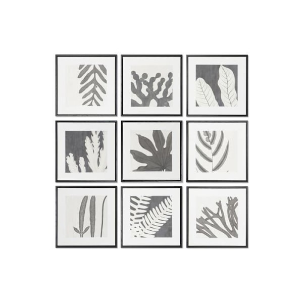 dkd boligindretningsramme 40 x 4 x 40 cm blad af en byplante (9 enheder)