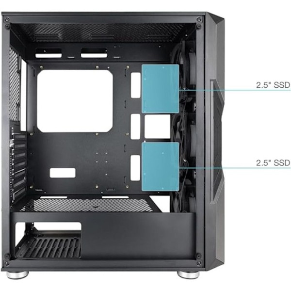 TooQ TQGCC103-B NIGHTCITY Sort