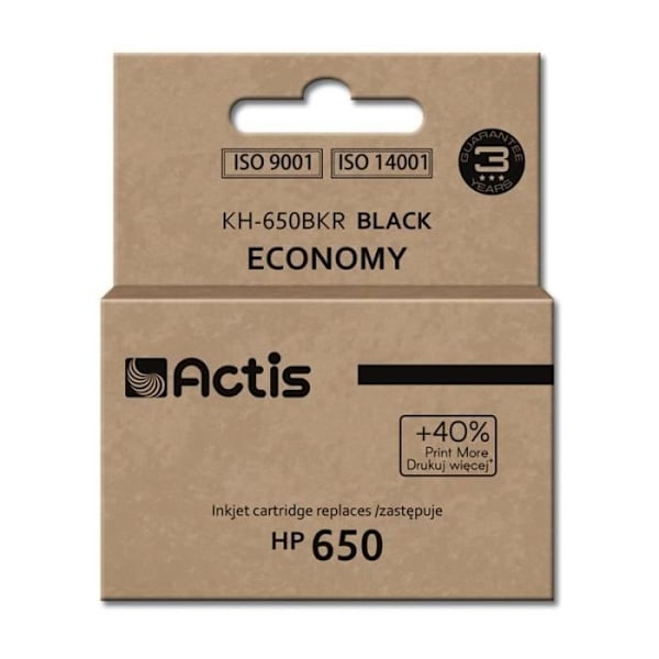 Actis KH-650BKR blækpatron Kompatibel Sort 1 stk.