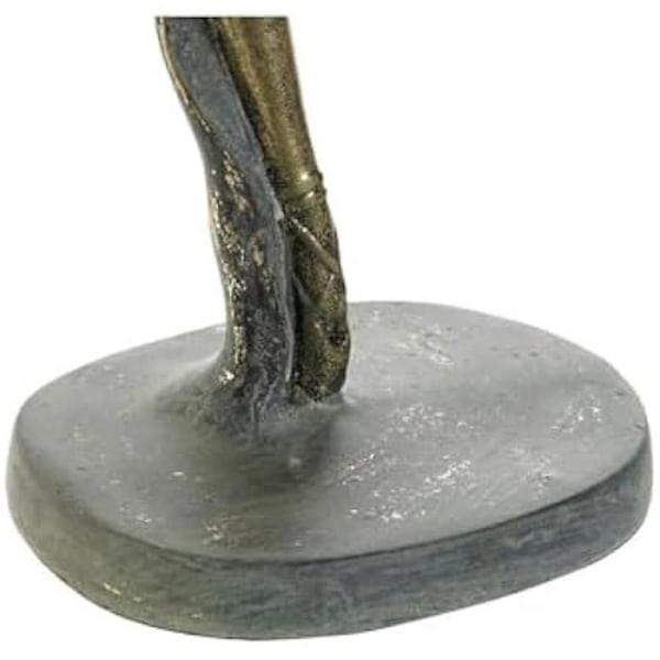 Dekorativ statyett - HOME ESPRIT - Ballerina - Gyllene grå - 3 enheter - 10 x 15 x 43 cm Flerfärgad