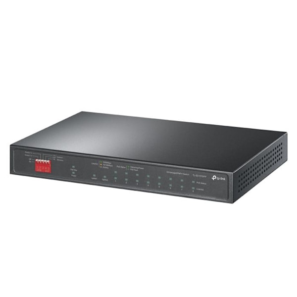 TPLINK 10-port Gigabit skrivebord Sort