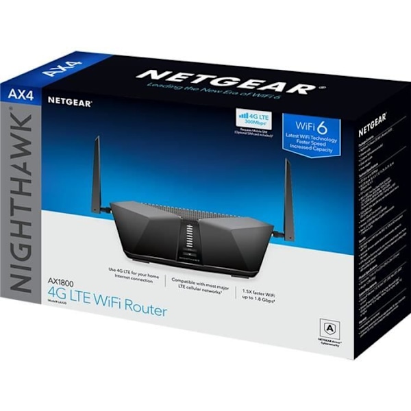Wifi-reititin 6 integroidulla 4G LTE-modeemilla - NETGEAR - LAX20