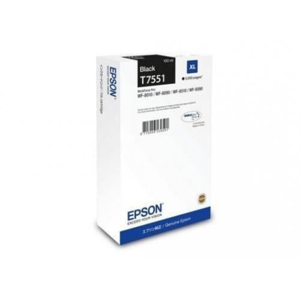 XL blækpatron - EPSON - WF-8xxx - Sort - 500 sider - Kompatibel generisk