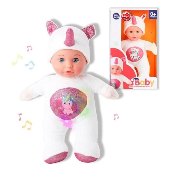 Reig White Unicorn Doll Plys Legetøj (30 cm)