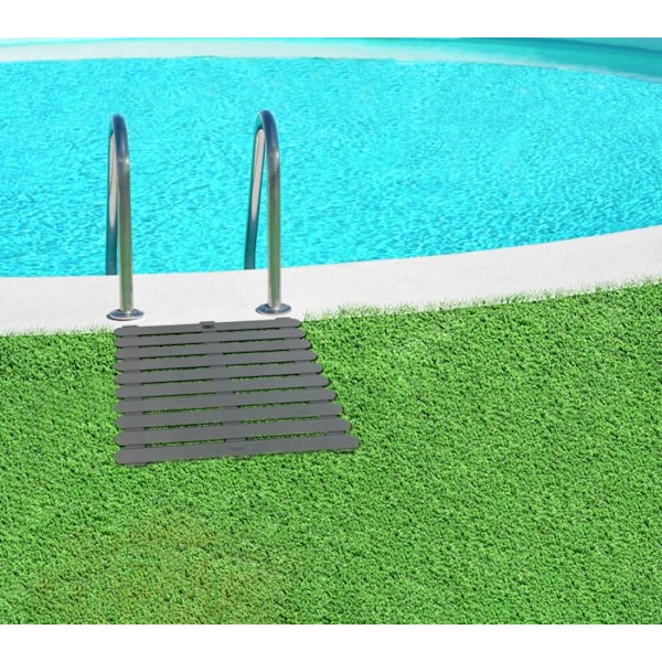 WENKO Duschgaller Grå | Halkfri badkarsmatta inomhus/utomhus | Badrum, pool | Plast | 55x55x3cm Grå