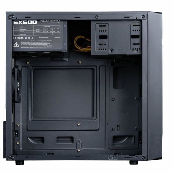 Hiditec Q2 PRO Semi-Tower ATX-mATX -kotelo, musta musta