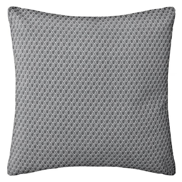Pude - ottomønstre - bomuld - grå - 38x38 cm - Grå - Atmosphera indretningsarkitekt Grå