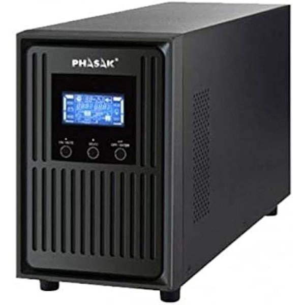 Inverteri - PHASAK - PH 8020 Conqueror Pro - 2000 VA - 1800 W - Aito kaksoismuunto