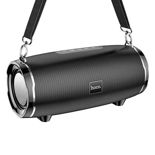 Bærbar højttaler, kompatibel med BT, FM, TF, USB, AUX - Hoco Cool Enjoy Sports (HC5) - Sort