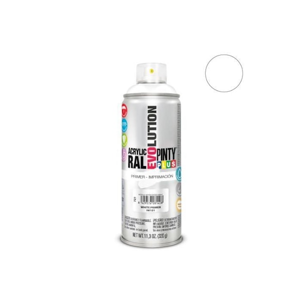 Spray Primer - GENERIC - Pintyplus Evolution - Vit - 520cc - Vattenbaserad Vit